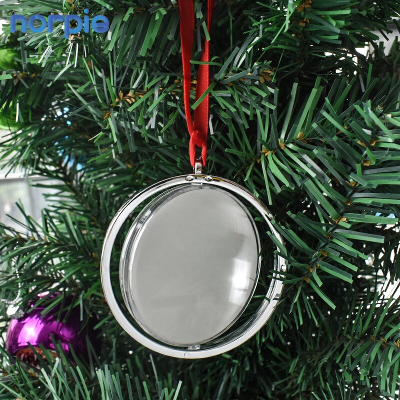 Christmas Ball Manufacturer - UV Printing Double-sided Rotating Ornament Ball