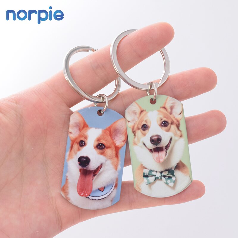 Dog Tag Keychain Manufacturer - Double-sided Sublimation Pet Memorial