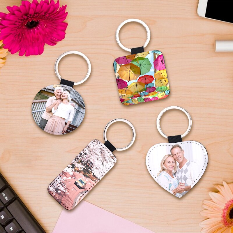 PU Keychain Manufacturer - Sublimation Blank Double-sided Heat Transfer PU