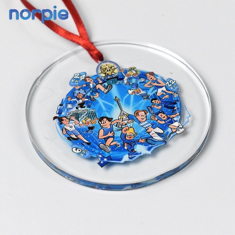 Glass Ornament Manufacturer - Personalized UV Blank Crystal Christmas Pendant