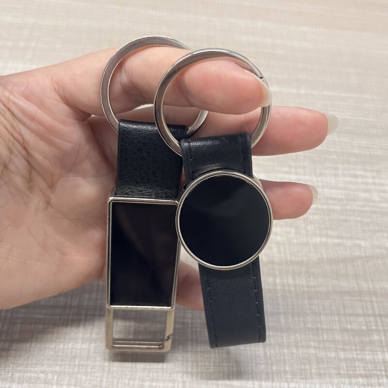 PU Leather Keychain Manufacturer - Promotional Custom Logo Laser Engraving Car