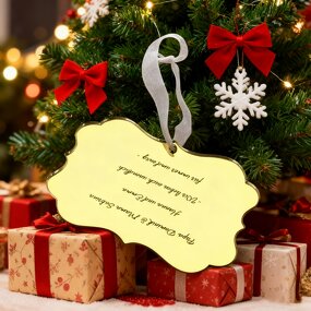 Acrylic Ornament Manufacturer - Latest Design Laser Engraving Blank Mirror