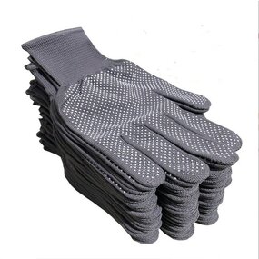 PVC Dotted Cotton Gloves Supplier - Dotting Machine Knitted for Construction