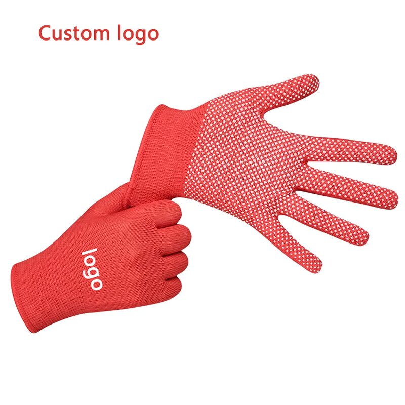 Nylon Knitted Gloves Manufacturer - China Wholesale PVC Dotted Protective Working