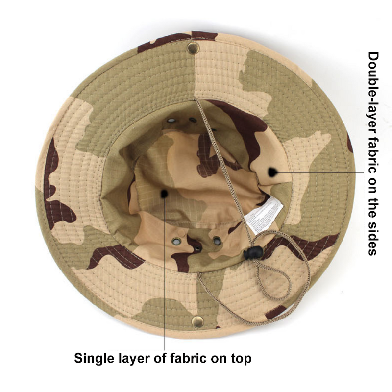 Fisherman Hat Supplier - Printing Big Brim Outdoor Fishing Mountaineering