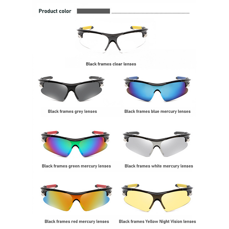 Athletic Glasses Supplier - High Quality Windproof UV400 Motociclo Sports