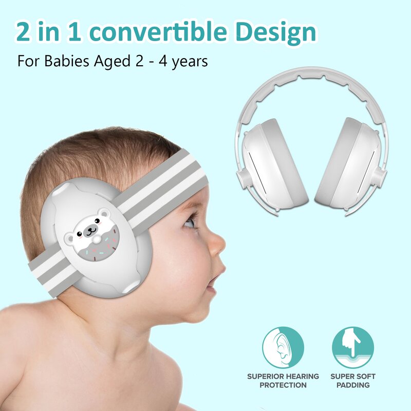 Baby Ear Defenders Manufacturer - 2 In1 Convertible for 0-48 Months