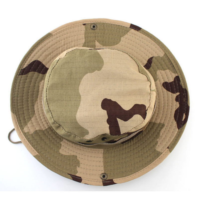 Camouflage Fisherman Hat Factory - Outdoor with String Bucket Fishing Camping