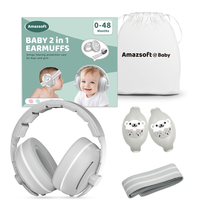 Baby Earmuff Supplier - Custom Color Improved Fasten Tape Noise Canceling
