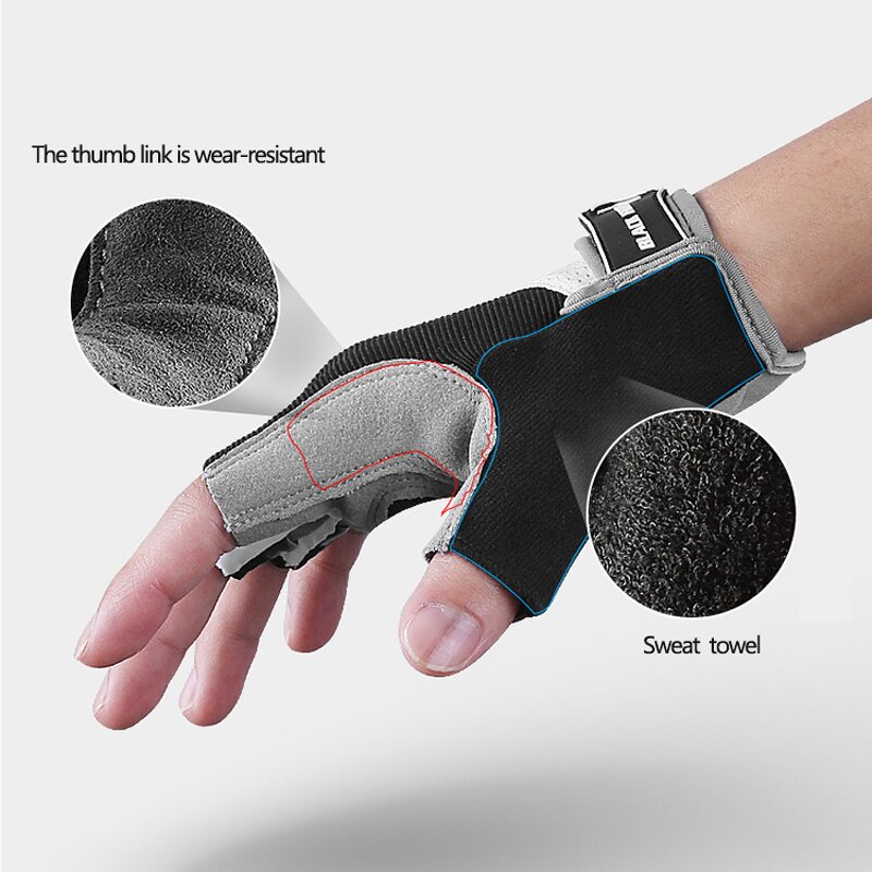 Fitness Gloves Factory - Protective Finger Workout Sports Male Half Finger