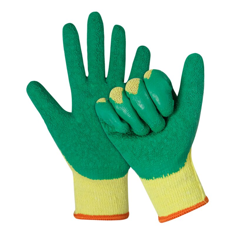 Heavy Duty Safety Gloves Supplier - Men Industrial Grip Latex Construction