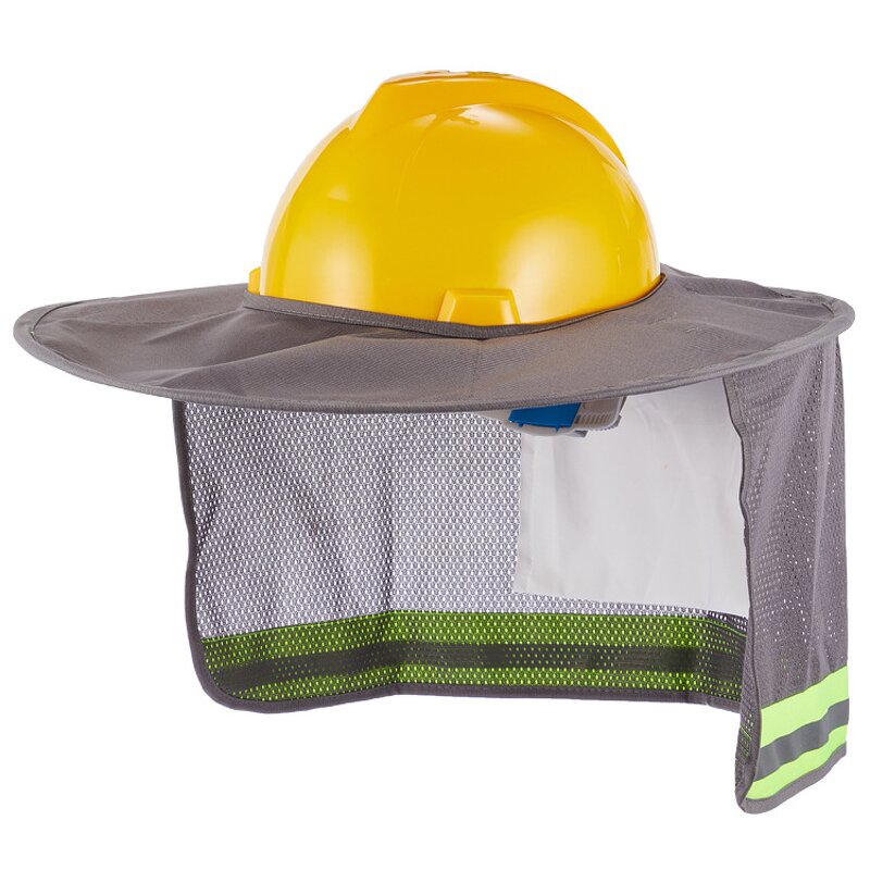 Hard Hat Sun Shade Manufacturer - High Visibility Breathable Full Brim Mesh