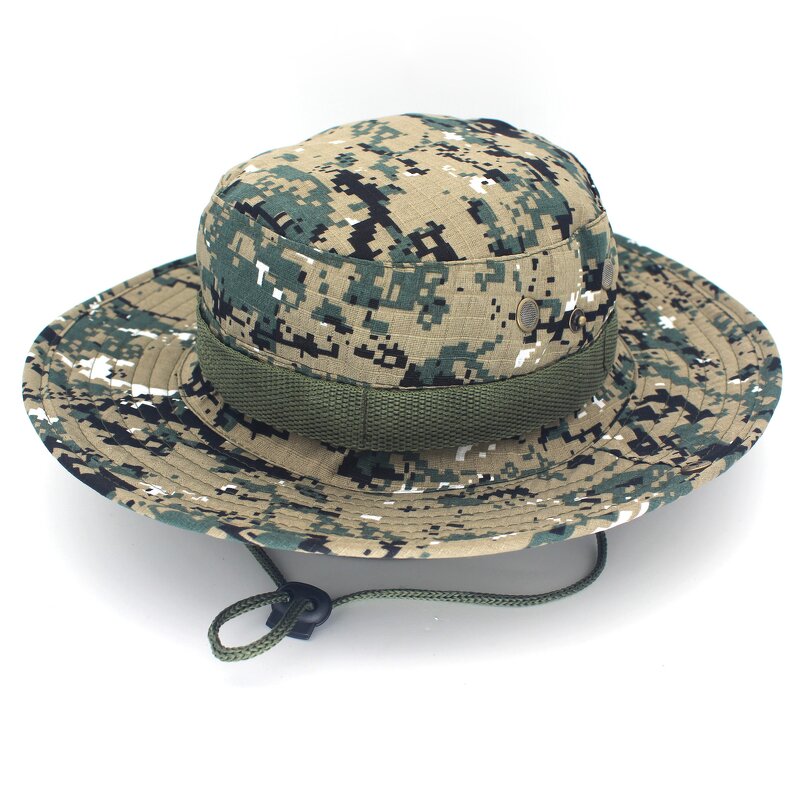 Camouflage Bucket Hat Supplier - Summer Men Camo Outdoor Hunting Hiking