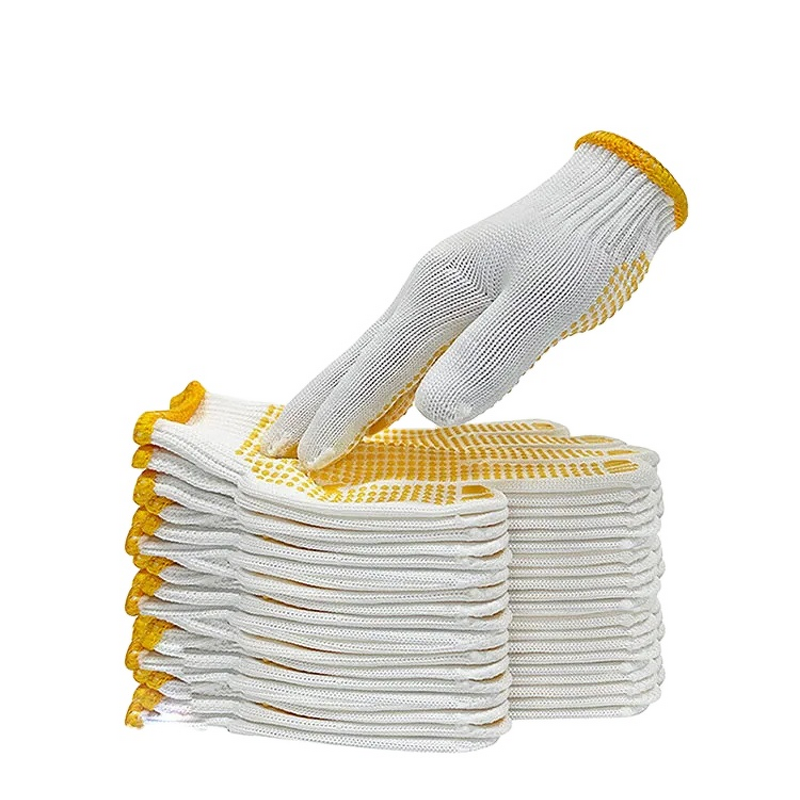 Work Safety Gloves Factory - Size 10 Anti Slip Anti Cut Custom Cotton Woven