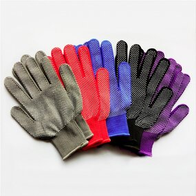 Nylon Knitted Gloves Manufacturer - China Wholesale PVC Dotted Protective Working