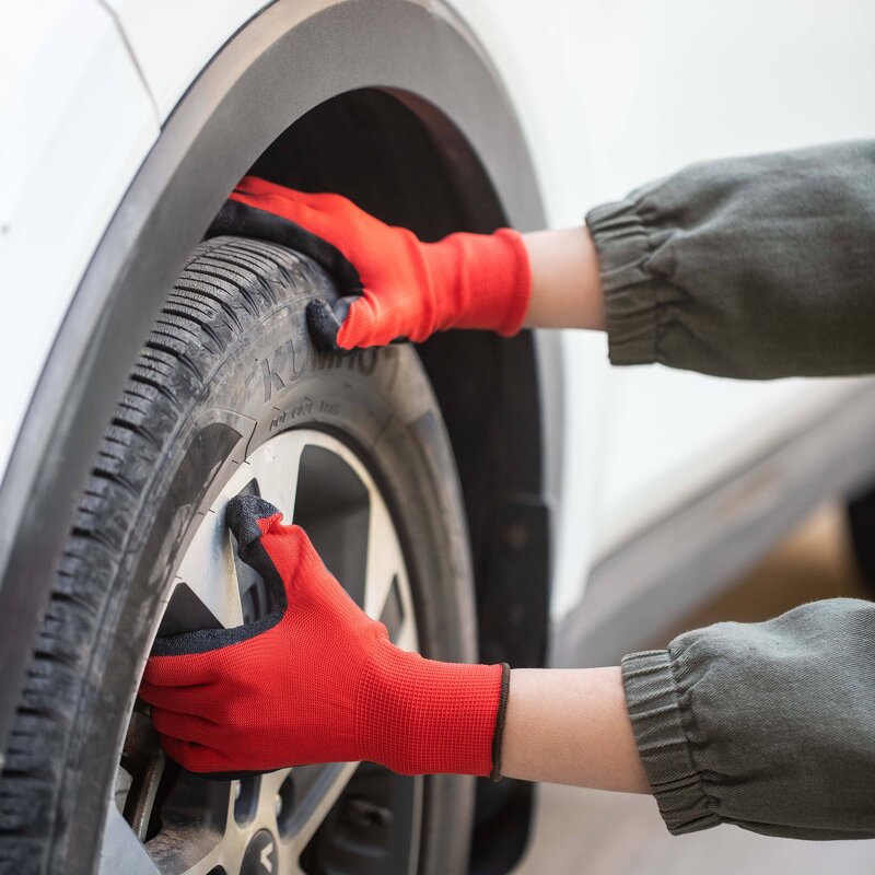 Construction Gloves Manufacturer - Wholesale Nylon Rubber Latex Crinkle Palm