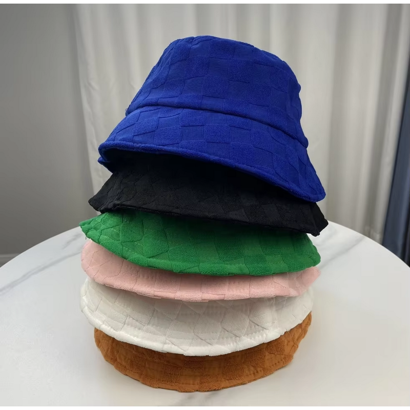 Fisherman Hat Manufacturer - Wholesale New Towel Terry Versatile Plaid Bucket