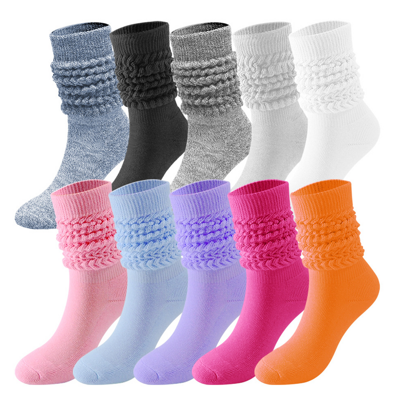 Slouch Socks Manufacturer - Wholesale Colour Loose Stacked Breathable Cotton