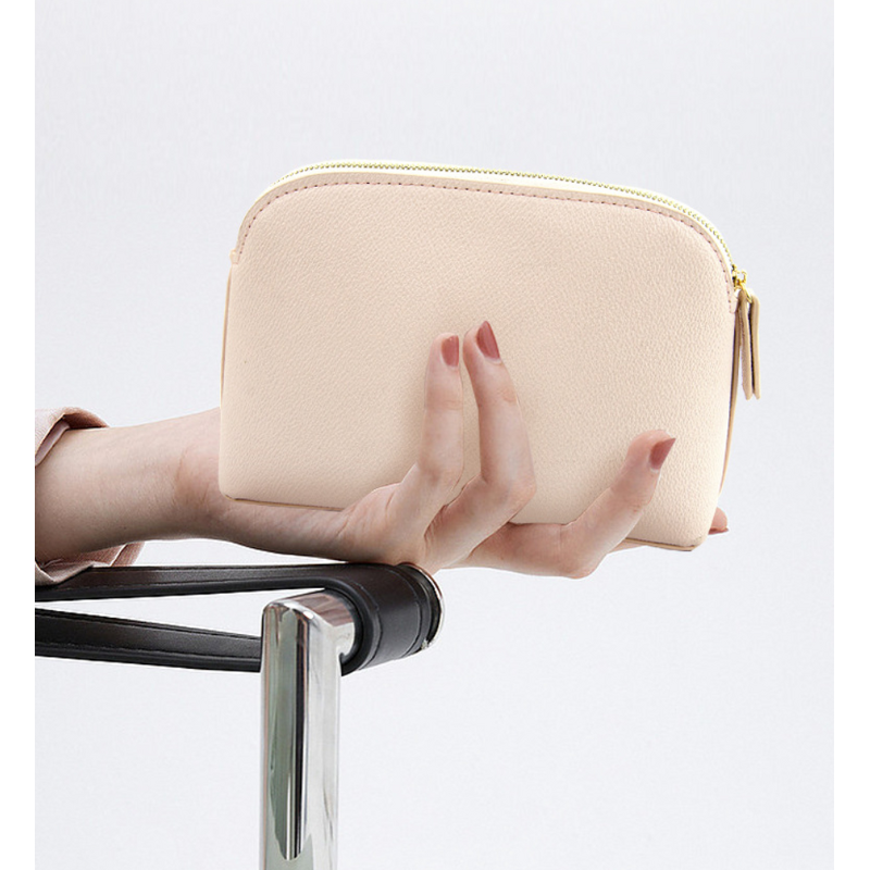 PU Leather Cosmetic Bag Manufacturer - Factory Supply Simple Elegant Waterproof