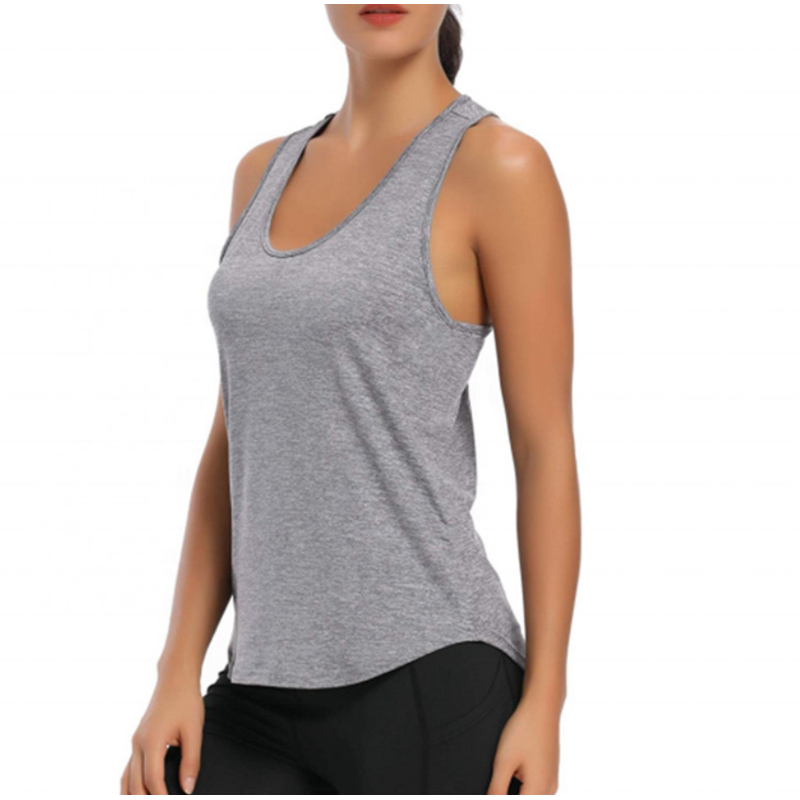 Yoga Tops Manufacturer - Womens Workout Cute Gym Racerback Running Tank