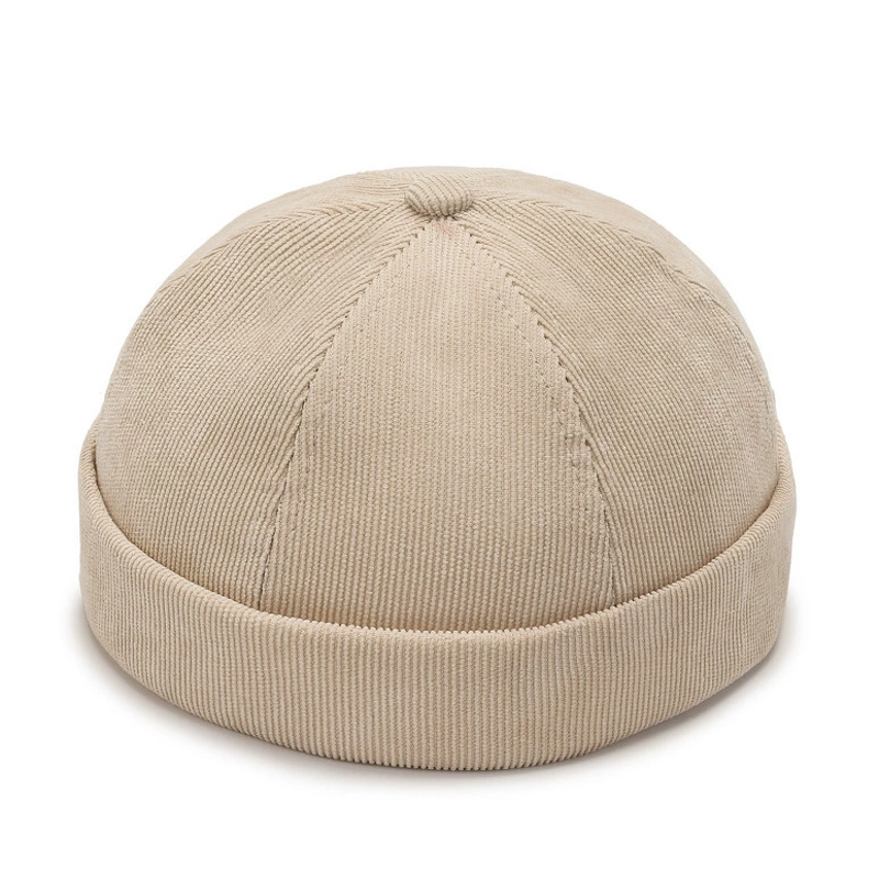 Corduroy Beanie Hats Manufacturer - Wholesale Custom Pure Color Hip Hop