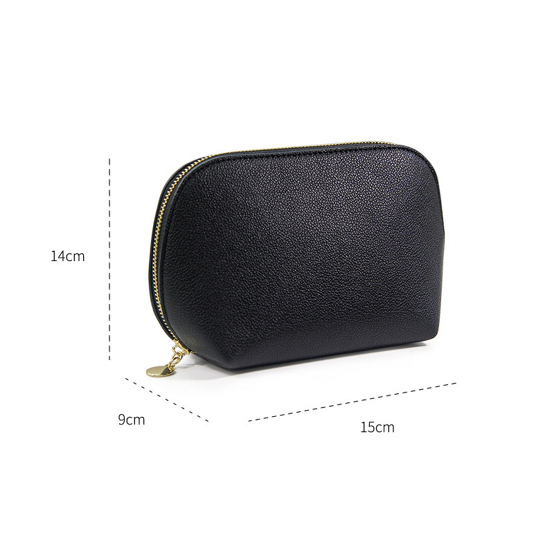 PU Cosmetic Bags Factory - Hot Selling Semi-circular Shell Large Capacity