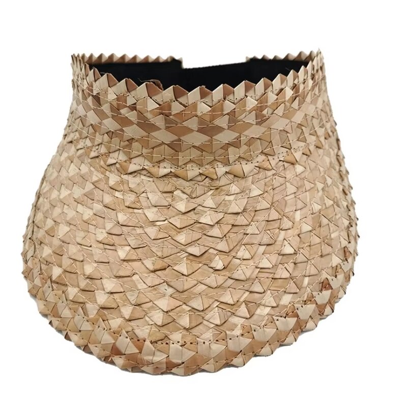 Visor Hat Factory - 2025 Summer Sunscreen Foldable Wheat Straw UV Protection