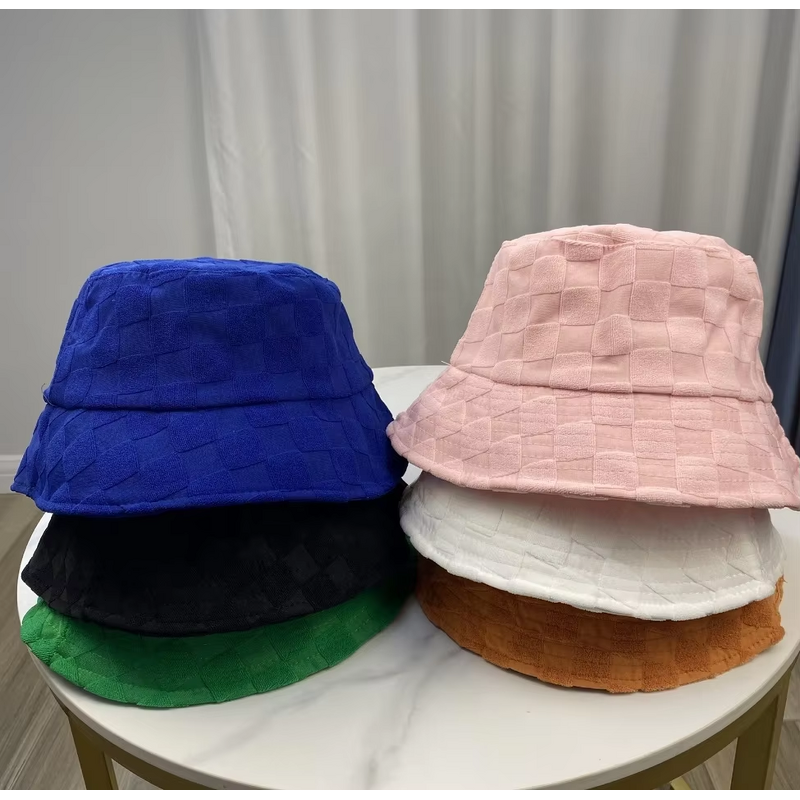 Fisherman Hat Manufacturer - Wholesale New Towel Terry Versatile Plaid Bucket