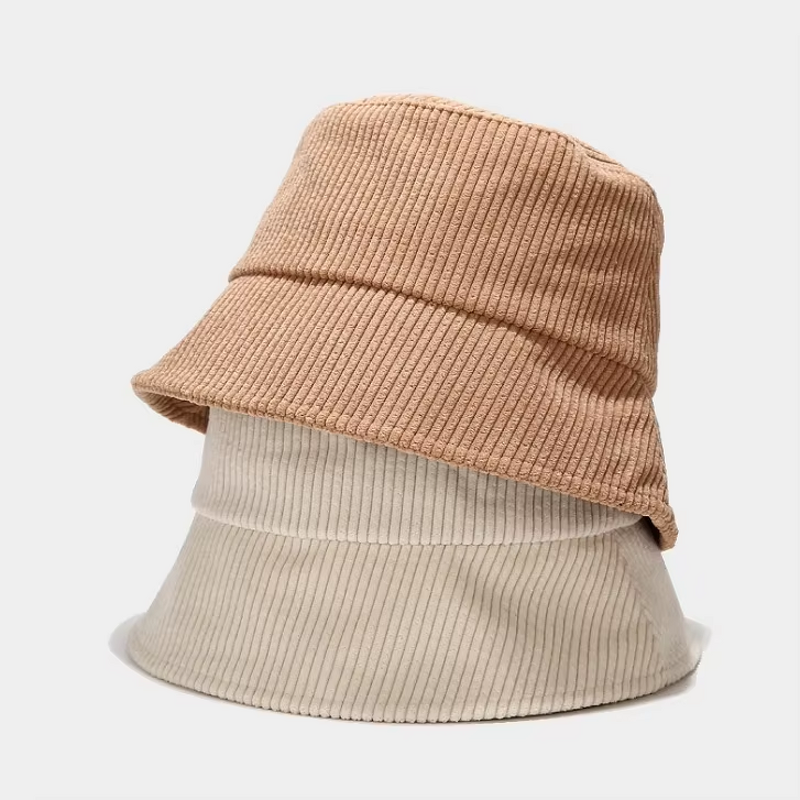 Bucket Hat Supplier - Wholesale Autumn Winter Korean Retro Corduroy Travel