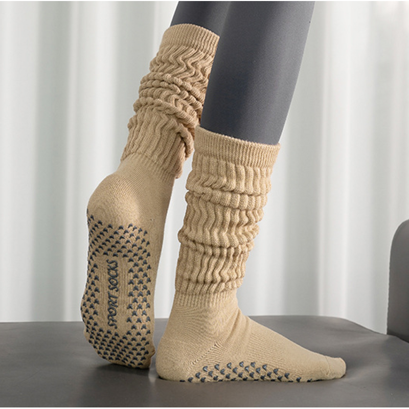 Yoga Socks Supplier - Custom Logo Seamless Compression Non Slip Ankle