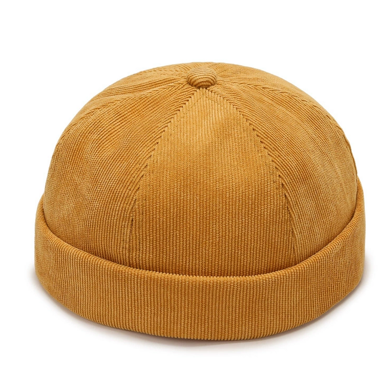 Corduroy Beanie Hats Manufacturer - Wholesale Custom Pure Color Hip Hop