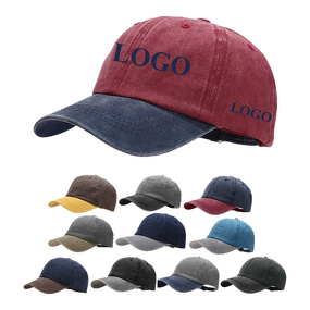 Baseball Caps Supplier - Wholesale Custom Embroidery Two-tone Washed Cotton