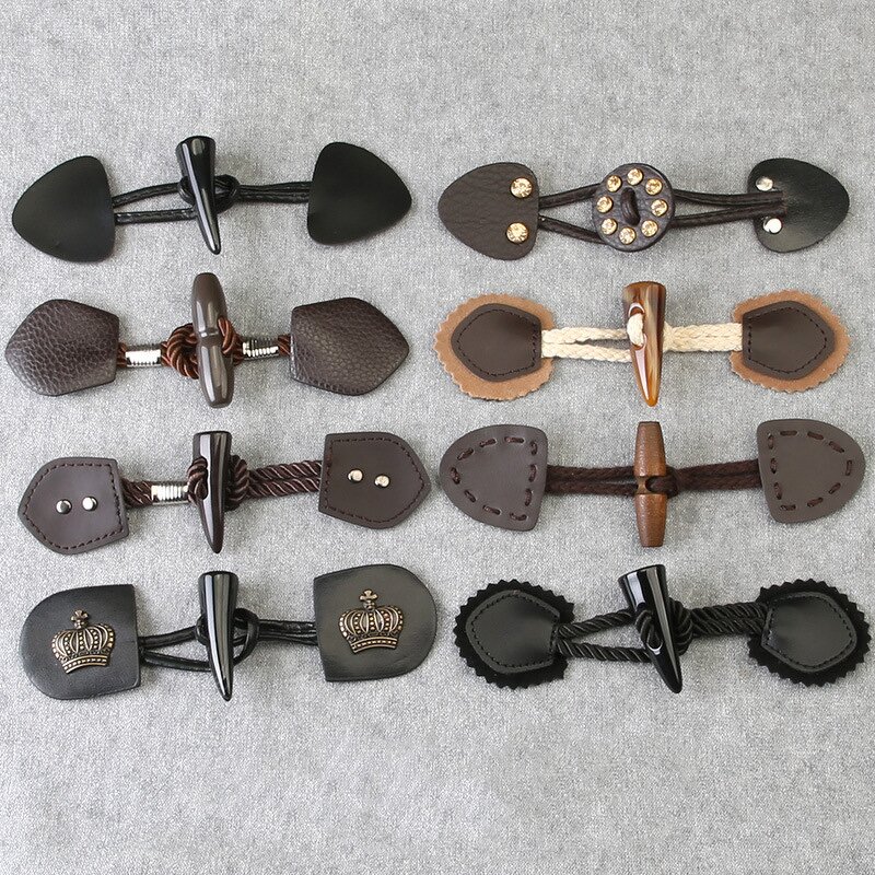 PU Leather Button Manufacturer - Sewing Toggle Buckle Down Jacket