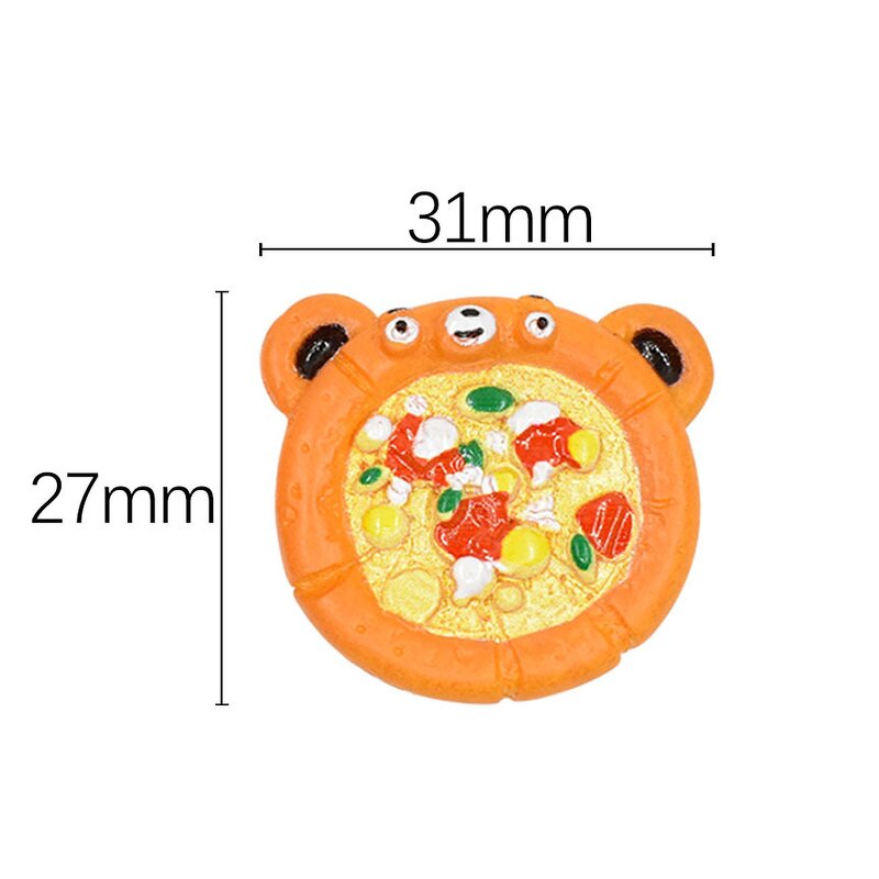 Pizza Resin Cabochon Manufacturer - Custom Artificial Food Flatback DIY