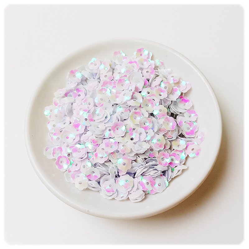 PVC Flower Sequins Manufacturer - 10mm One Hole for Clothing Lace Trim