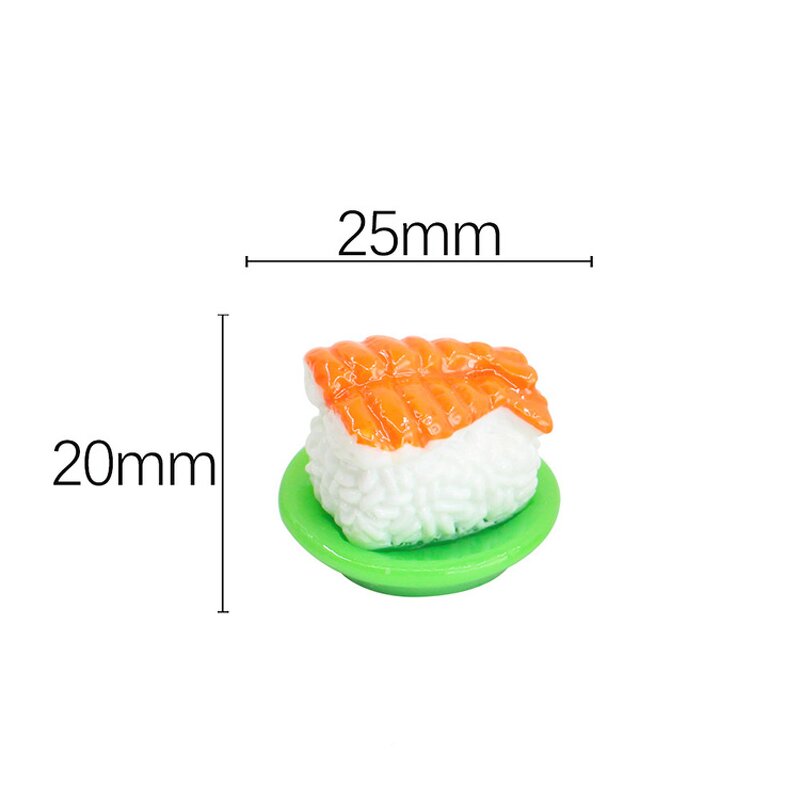 Japanese Food Resin Charm Manufacturer - 3D Miniature Sushi Saki Charm