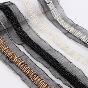 Pearl Lace Trim Factory - Retro Handmade Beaded Wedding Accessories