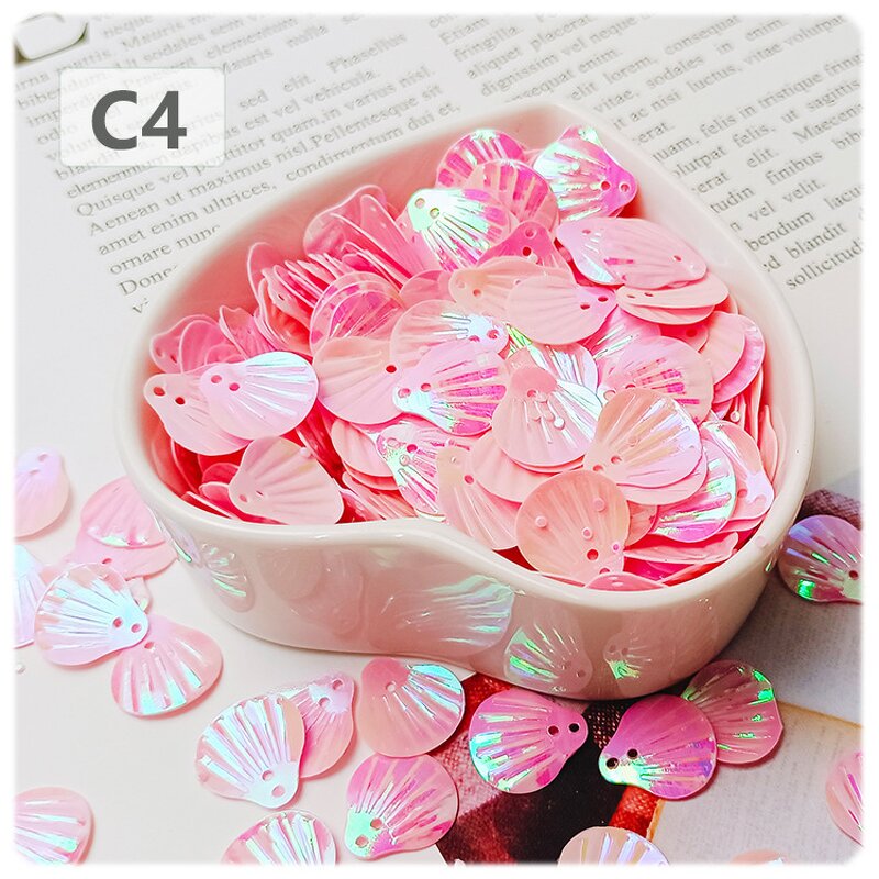 PVC Shell Sequins Manufacturer - 12mm Two Hole for Jewelry Making