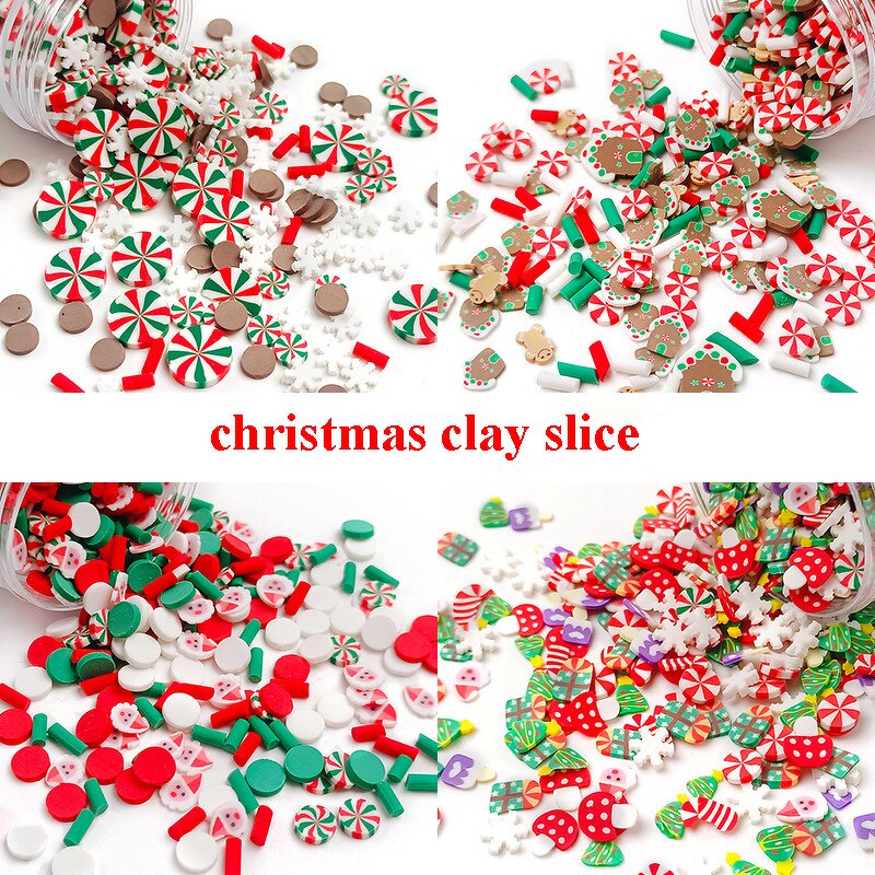 Polymer Clay Slices Supplier - Bulk Christmas Ornaments for DIY Craft