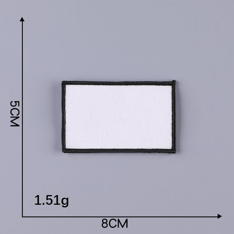 Blank Iron on Patches Factory - White Heat Transfer Print Embroidery