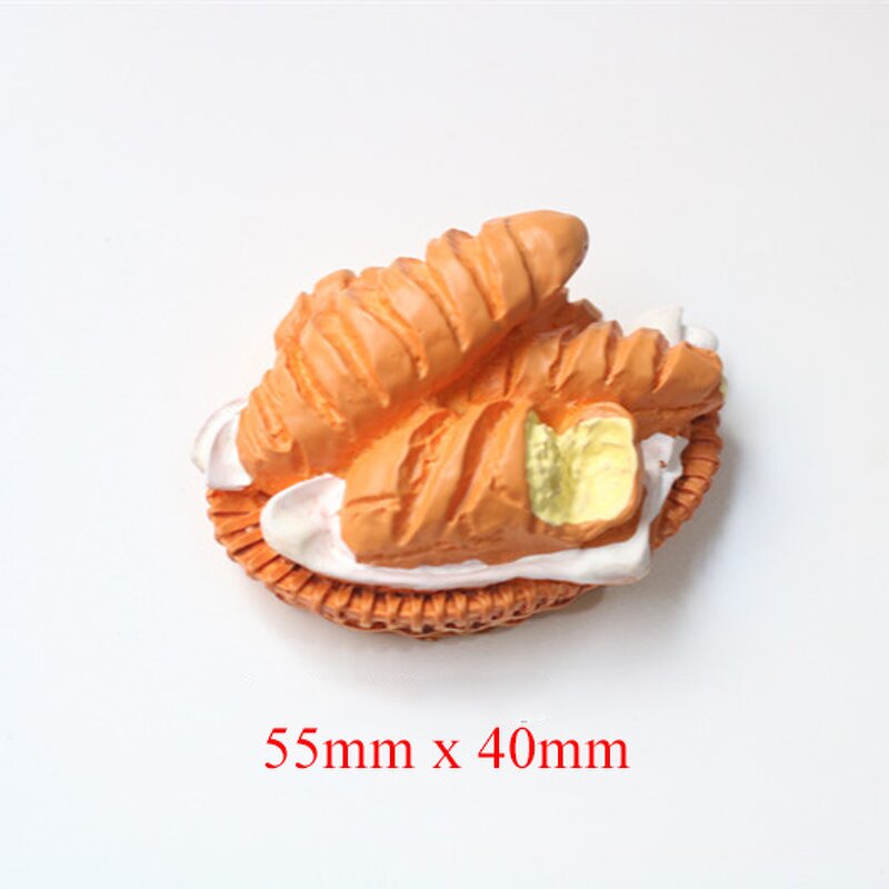Bread Resin Cabochon Manufacturer - Miniature Fake Design for Fridge Magnet