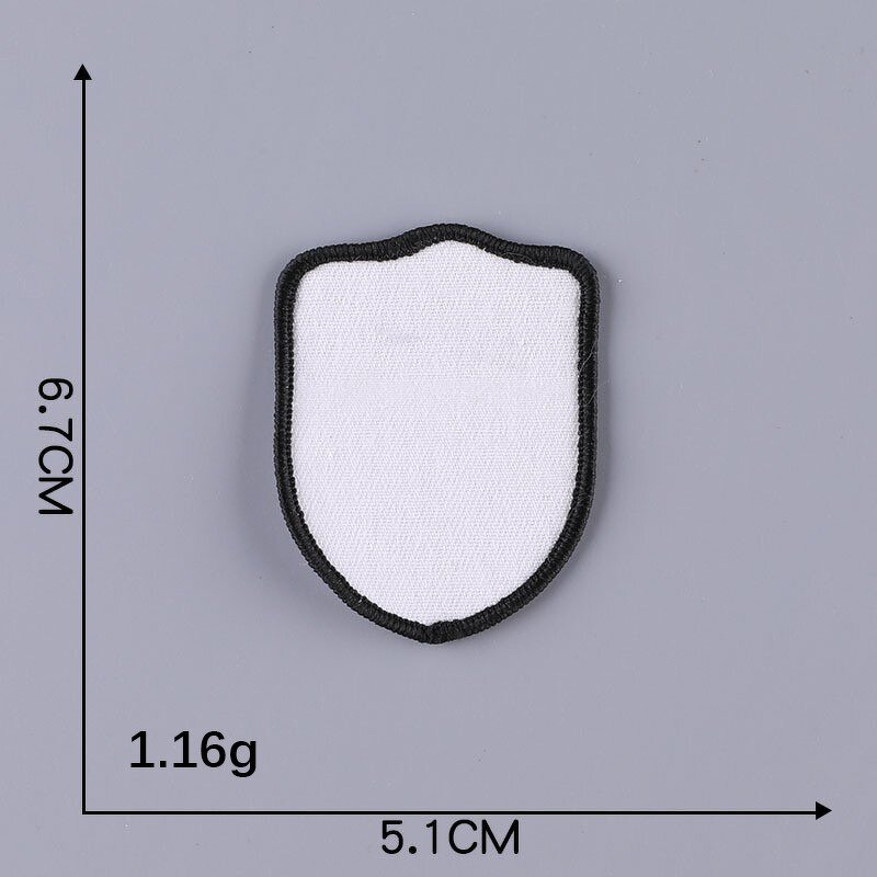 Blank Iron on Patches Factory - White Heat Transfer Print Embroidery