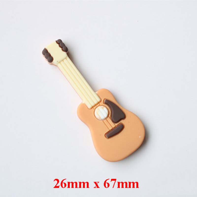 Musical Resin Cabochon Factory - Large Flatback Note Guitar Design DIY