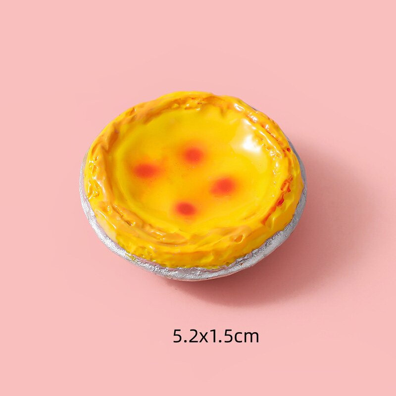 Food Theme Resin Cabochon Manufacturer - Large Egg Tart Ice Cream DIY