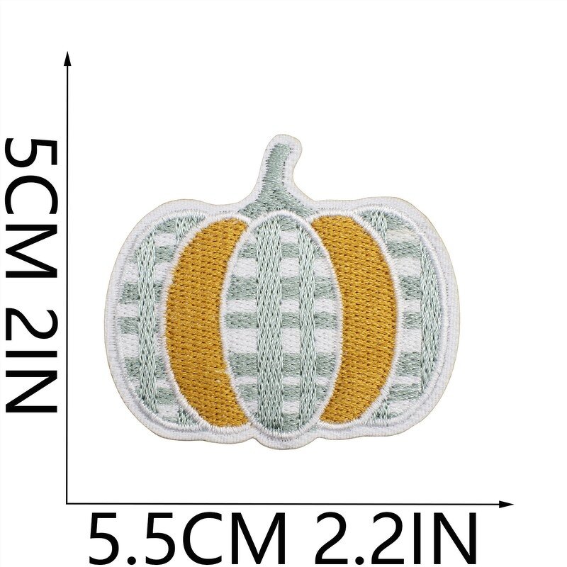 Halloween Iron on Patches Manufacturer - Orange Pumpkin Design DIY