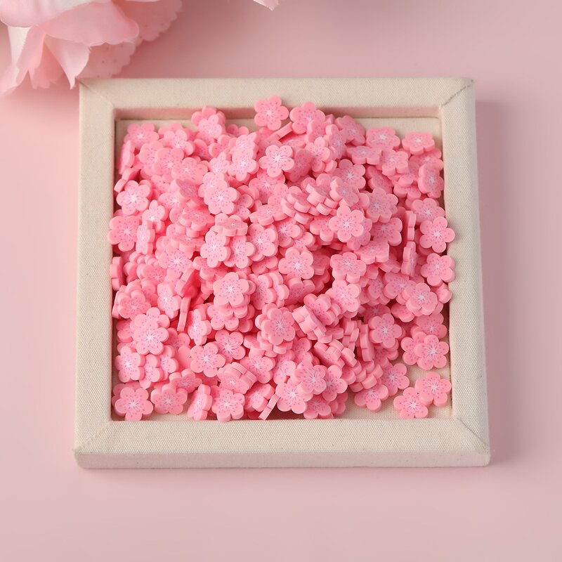 Polymer Clay Slice Manufacturer - Sakura Flower Slice Slime Decoration