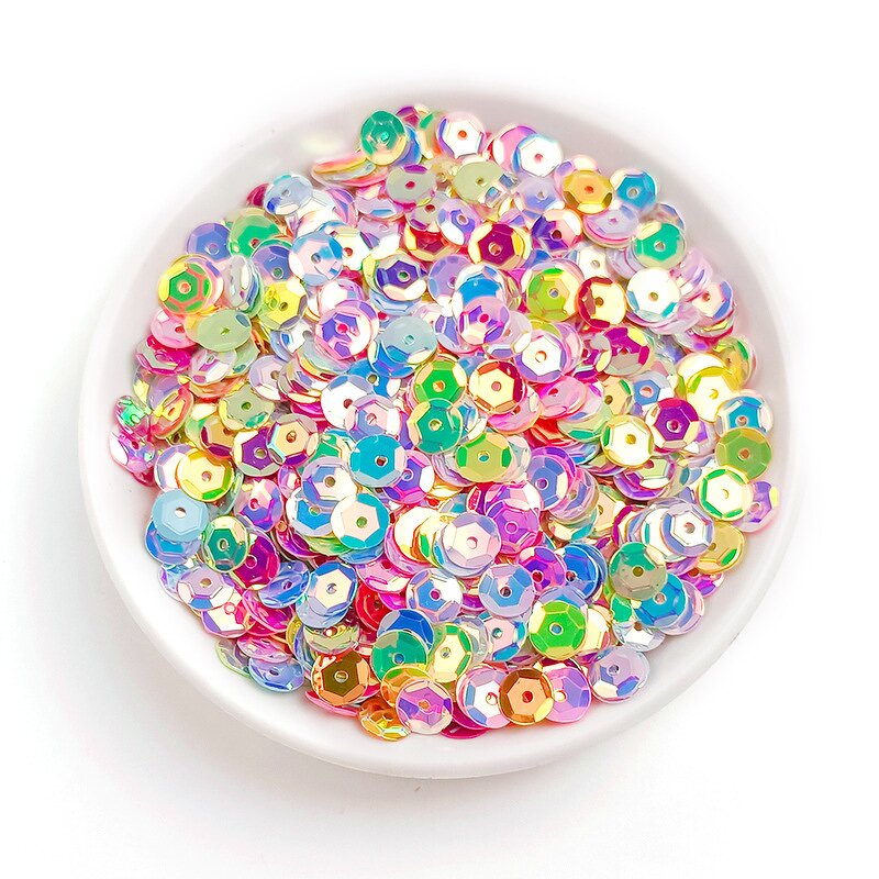 Round PVC Sequins Factory - Wholesale 6mm One Hole for Garment Decoration