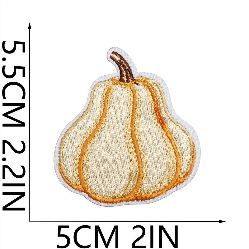 Halloween Iron on Patches Manufacturer - Orange Pumpkin Design DIY