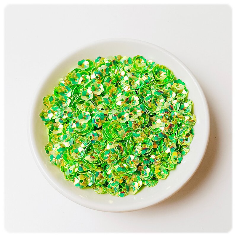 PVC Flower Sequins Manufacturer - 10mm One Hole for Clothing Lace Trim