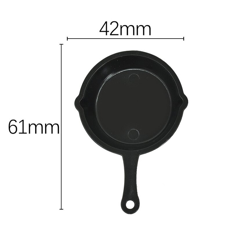 Kitchen Resin Cabochon Factory - 3D Miniature Frying Pan Steak Theme